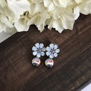 Crystal Flower Earrings